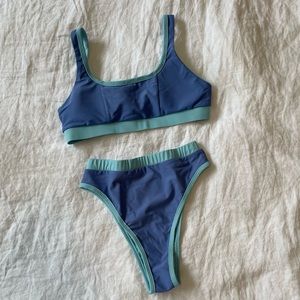 93 Play Street ultra marine Bikini - size L Harper top and size m Chloe bottom
